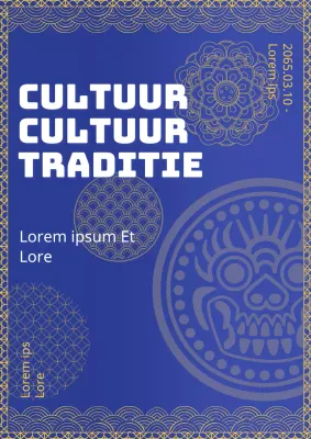 Introductie van de traditionele beurs in marineblauw en geel