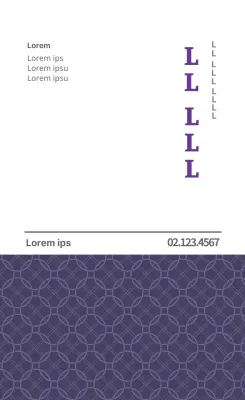 Paarse traditionele oosterse geneeskunde kliniek reclame label