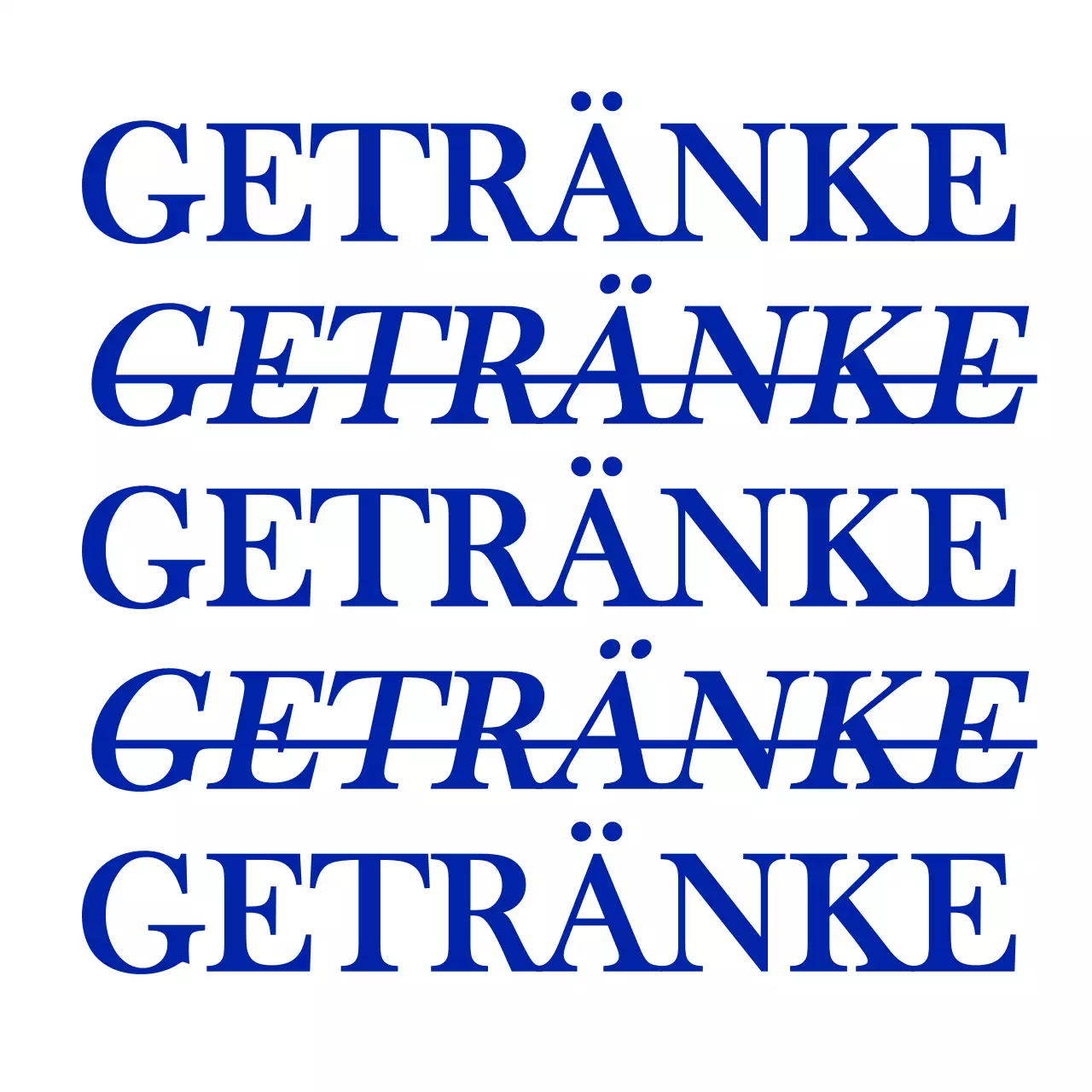 Emotionale und einfache Text Briefpapier Stil Café mit marineblau Wiederholung