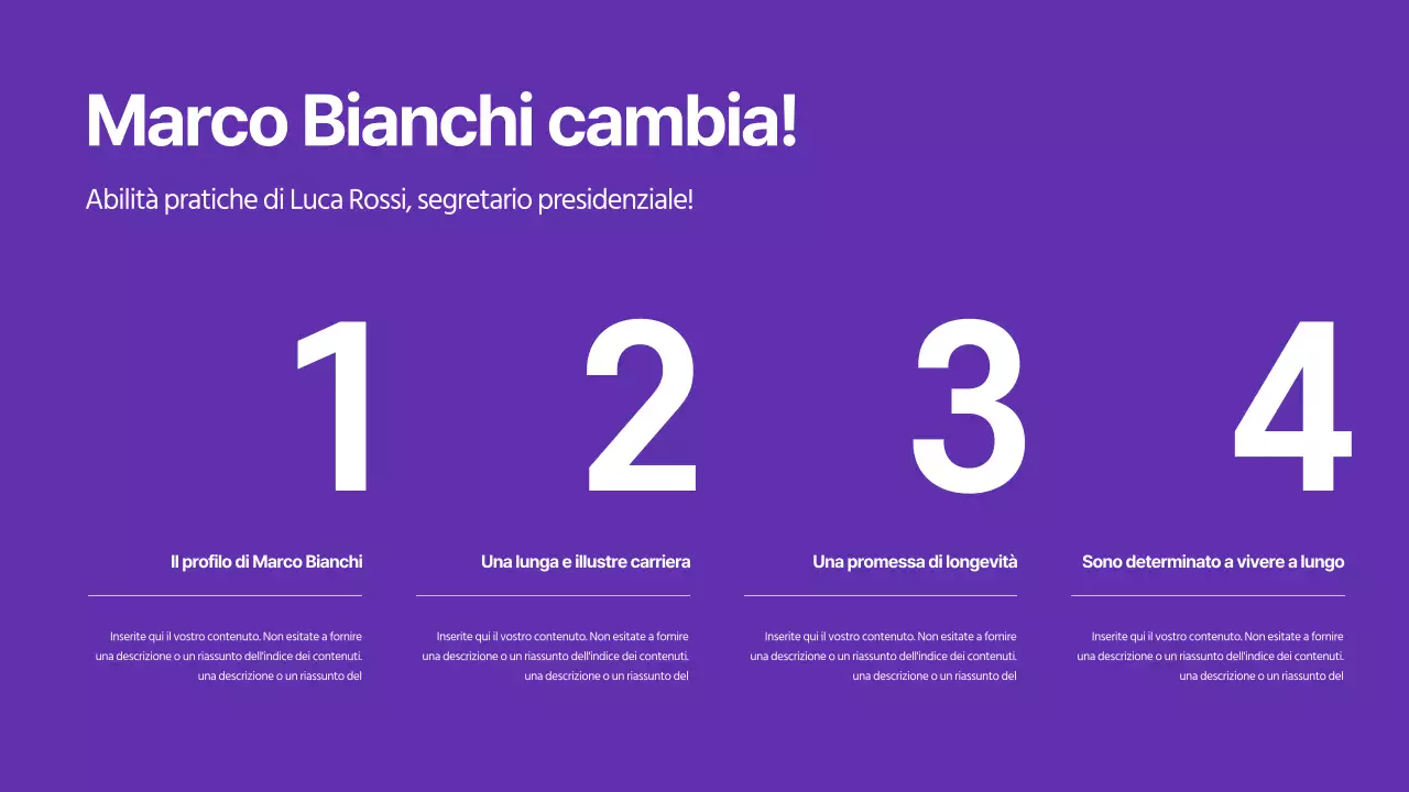 Presentazioni per le elezioni