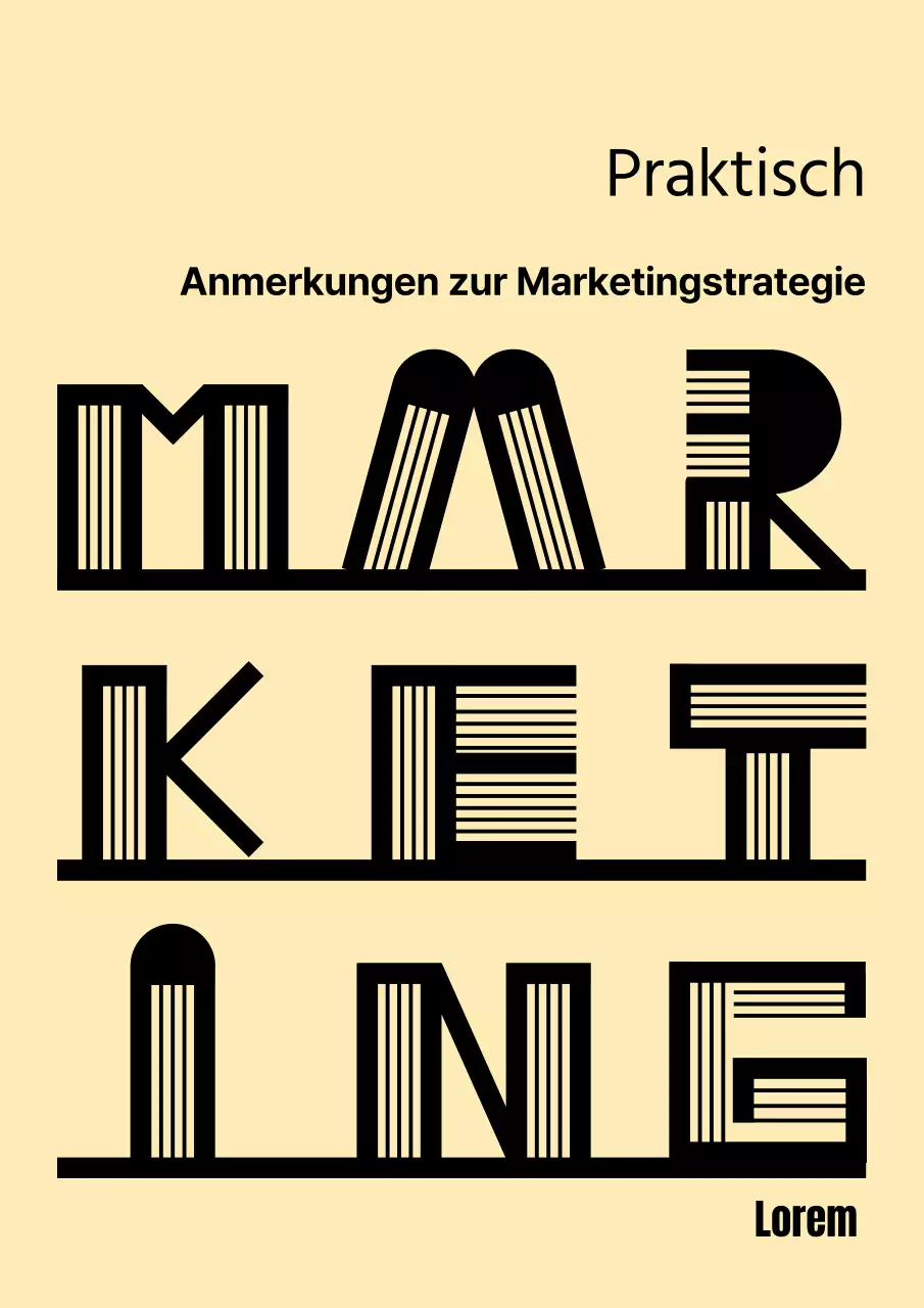 Illustrierter Vorschlag mit Marketing-Typografie