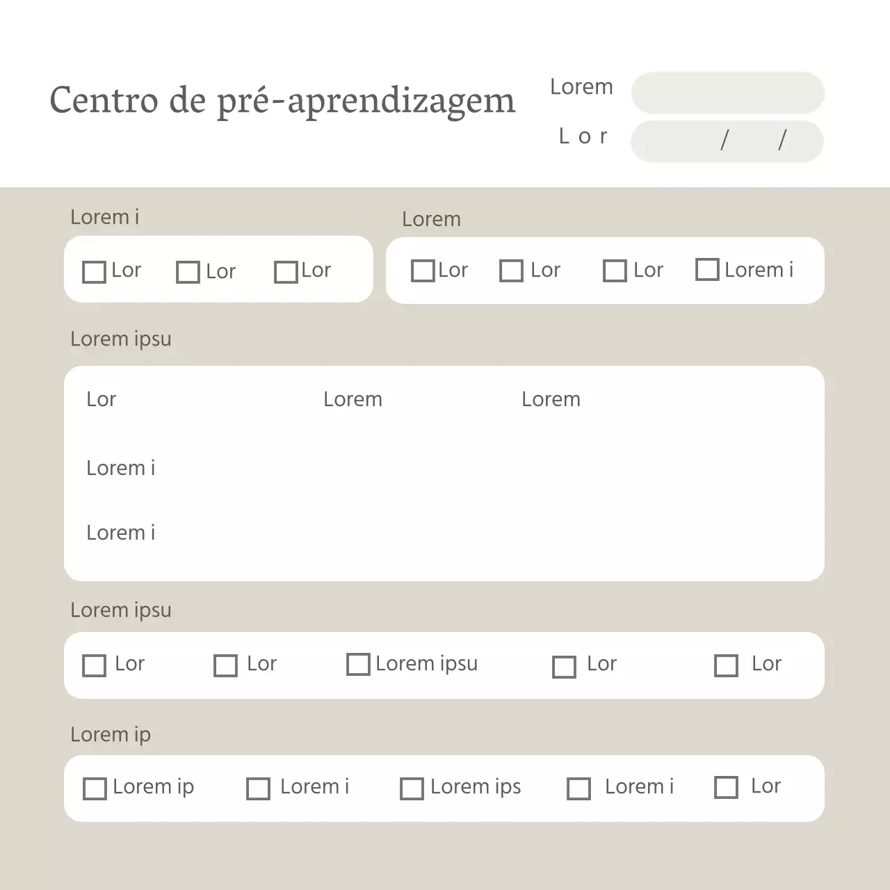 Formas Bege Papel de consulta simples