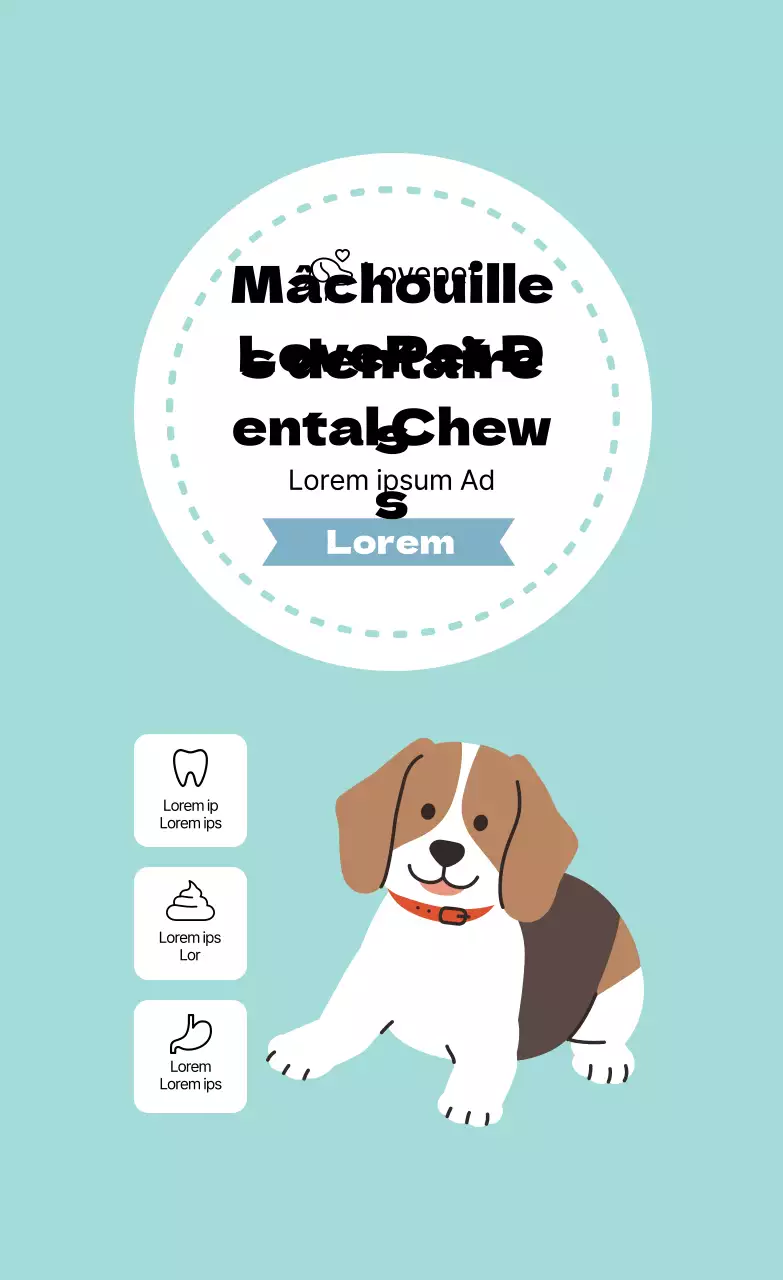 Etiquettes de chewing-gum dentaire illustrées par la Monnaie