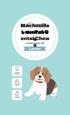 Etiquettes de chewing-gum dentaire illustrées par la Monnaie