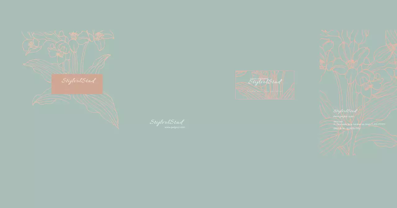 Blauwe strakke lijn illustratie botanische bloem