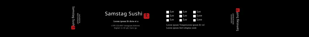 Schwarzes einfaches japanisches Bento