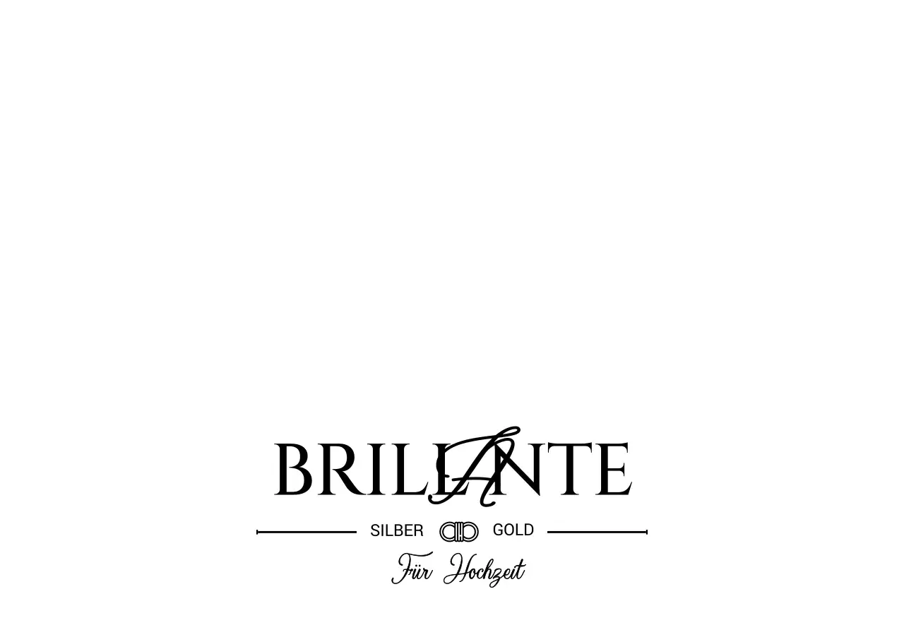 Design mit schwarzem, stilvollem Logo eines Juweliergeschäfts, das nur Hochzeiten verkauft