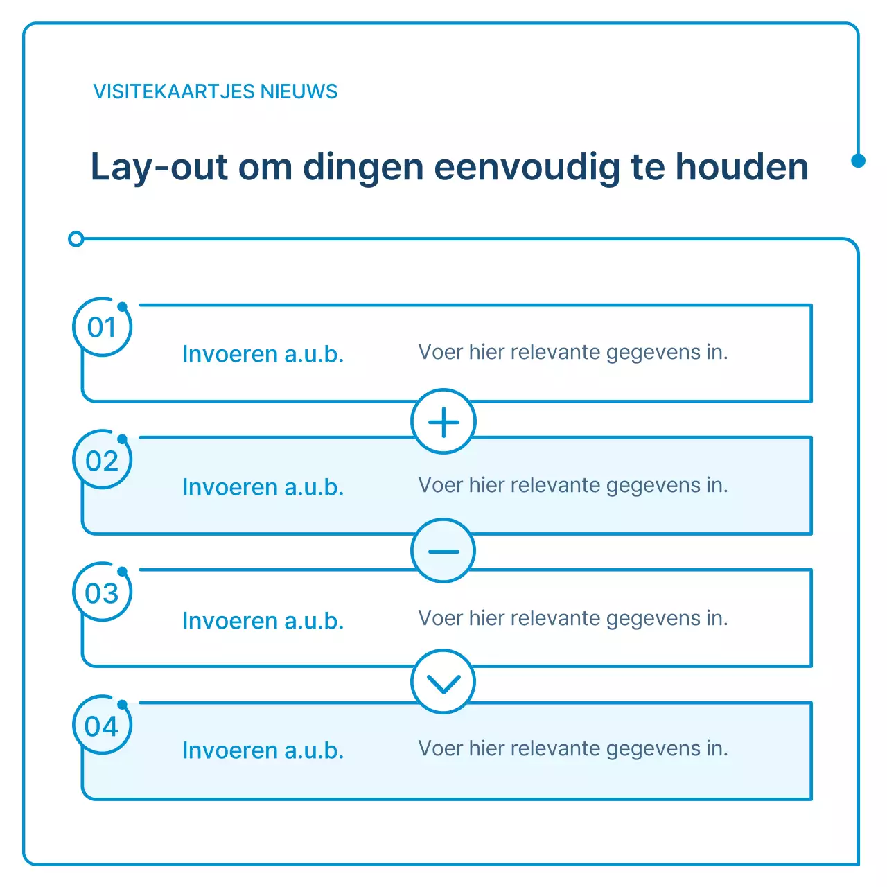 Een gids voor bedrijfsnieuwsbrieven in witte en blauwe geometrie