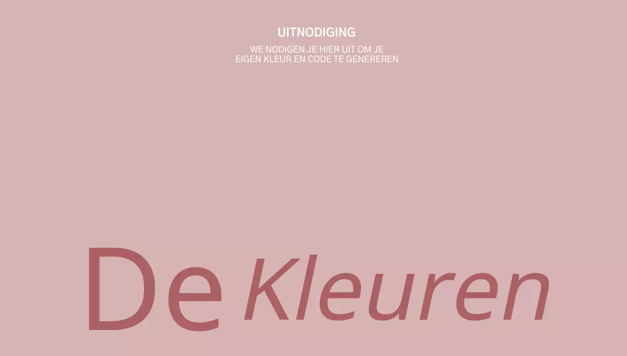 Voor een strakke, stijlvolle beursuitnodiging met roze tekst