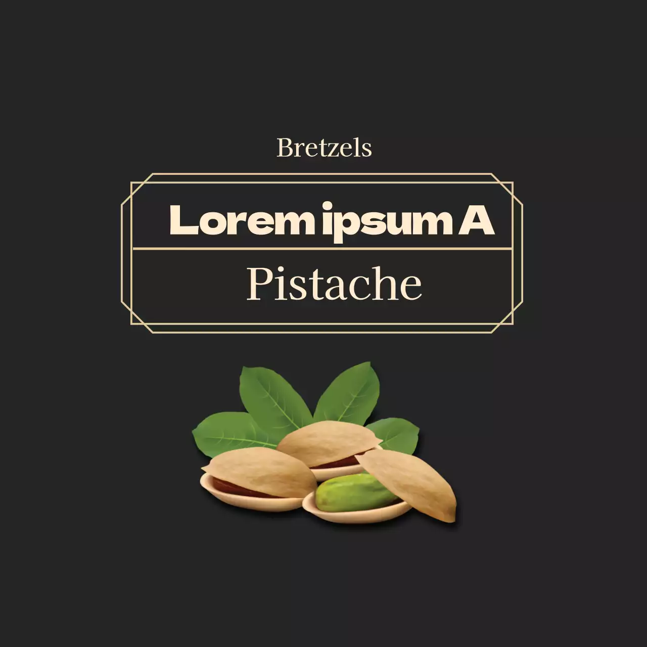 Cadre noir Neat Frame Noix de pistache