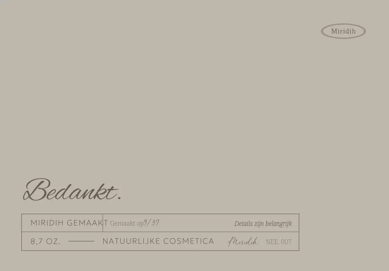 Bedank-enveloppen met tekst en lijnen in gedempte kleuren