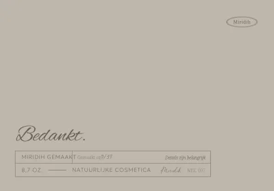 Bedank-enveloppen met tekst en lijnen in gedempte kleuren