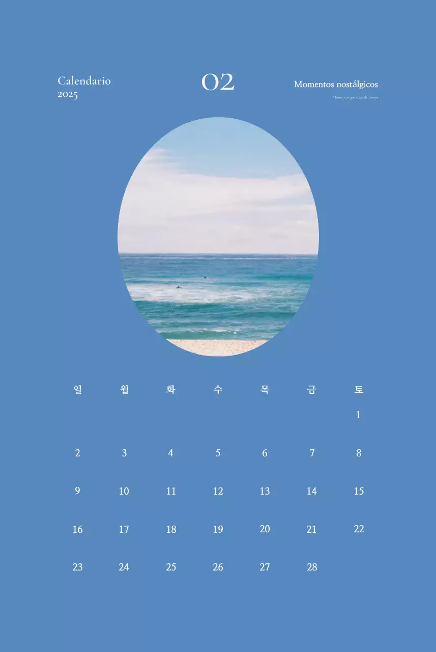 Calendario Khaki Vintage