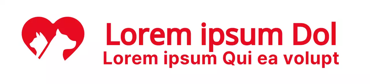 Promoción de un acto con un concepto de sociedad protectora de animales en rojo.