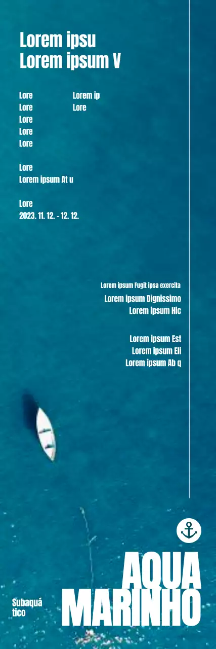 Promover um espetáculo concetual com um cenário oceânico