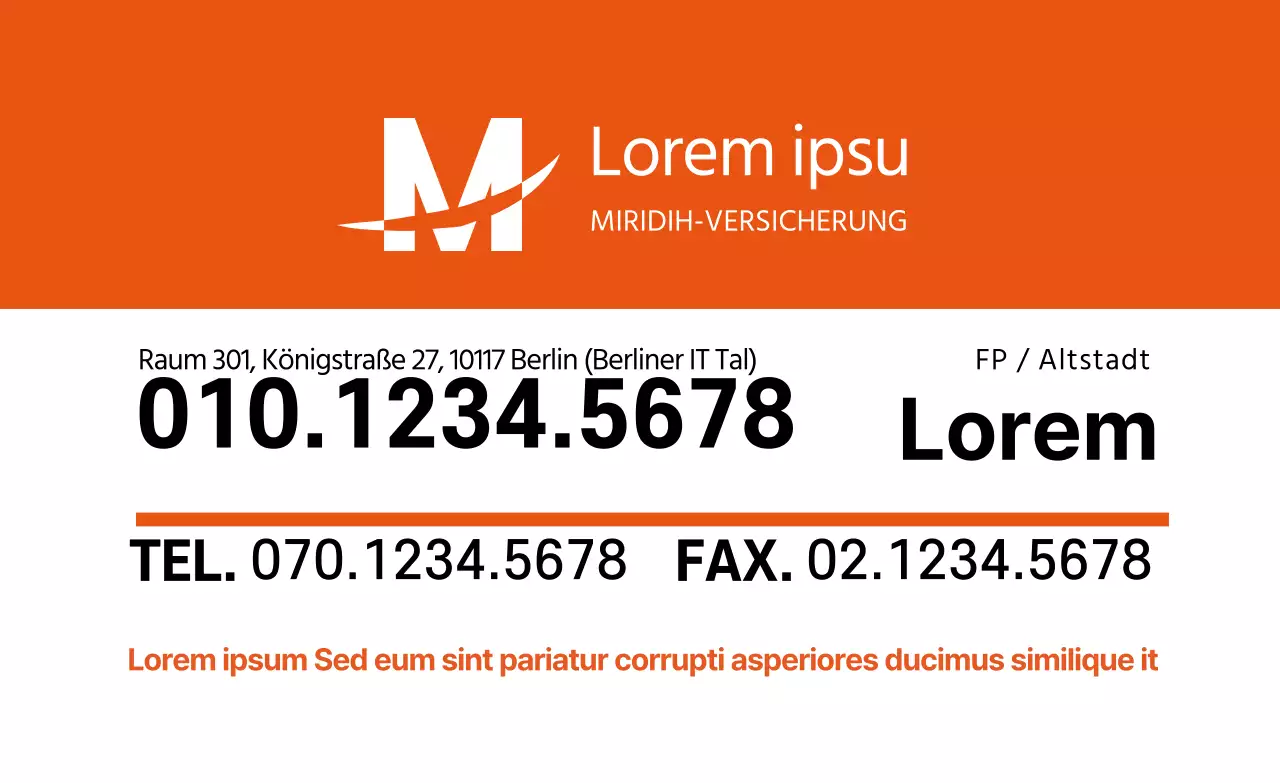 blaues Logo einfaches Unternehmen