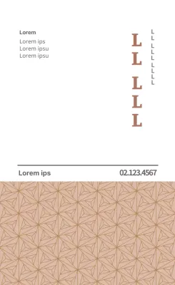 Bruin traditioneel oosterse geneeskunde kliniek reclame label