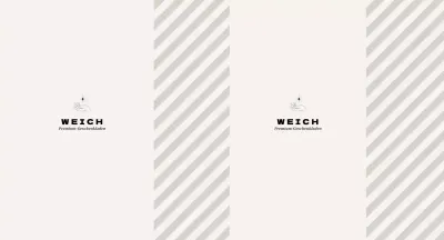 Elfenbeinfarbenes Streifenmuster Geschenkeladen