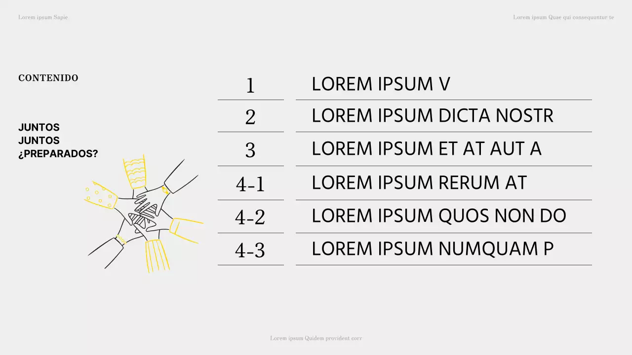 Recursos para el aula en tonos amarillos y grises con ilustraciones sencillas
