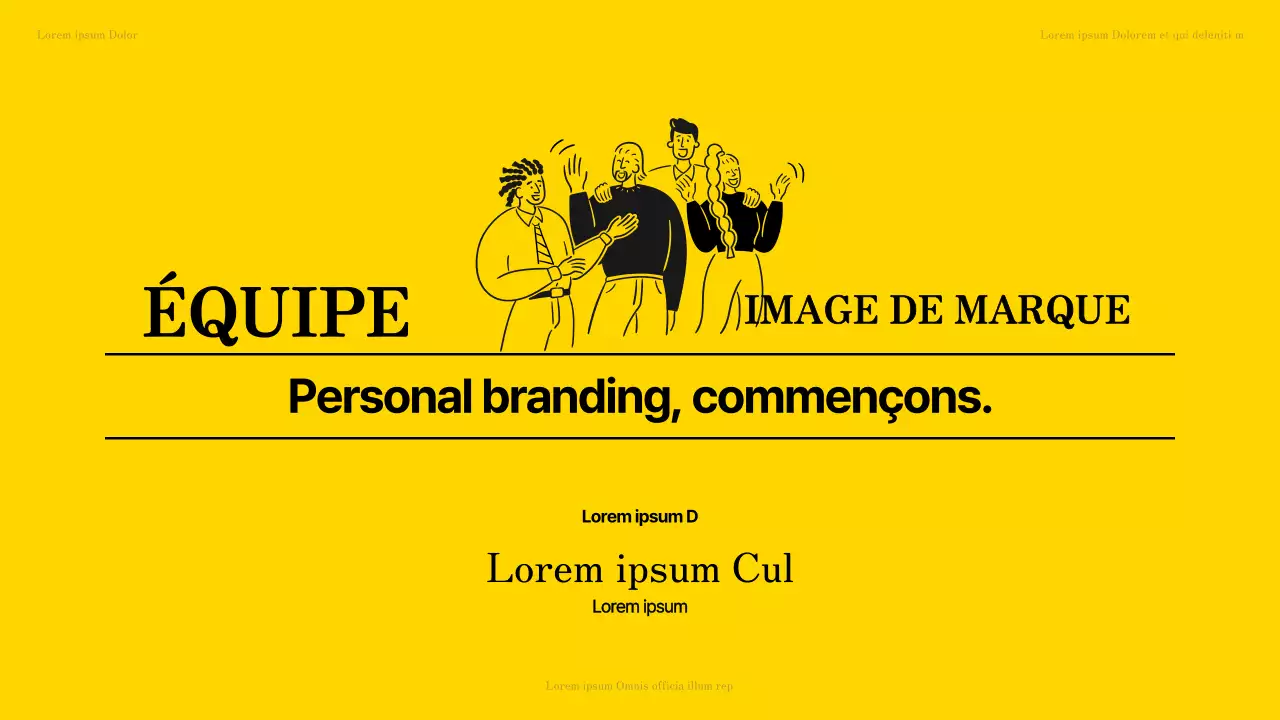 Ressources pour la classe dans des tons jaunes et gris avec des illustrations simples