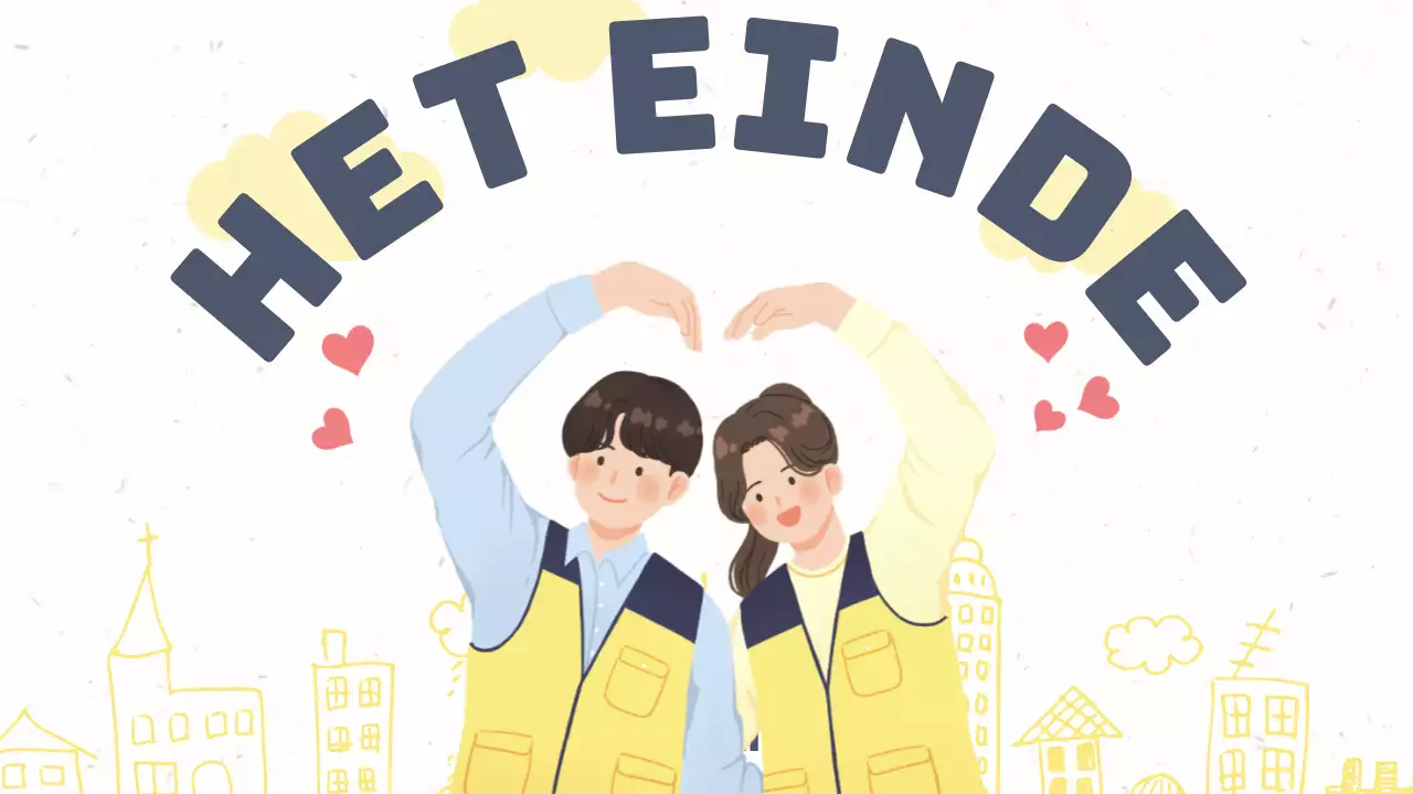 Vrijwilligershand-outs in warmgele pasteltinten