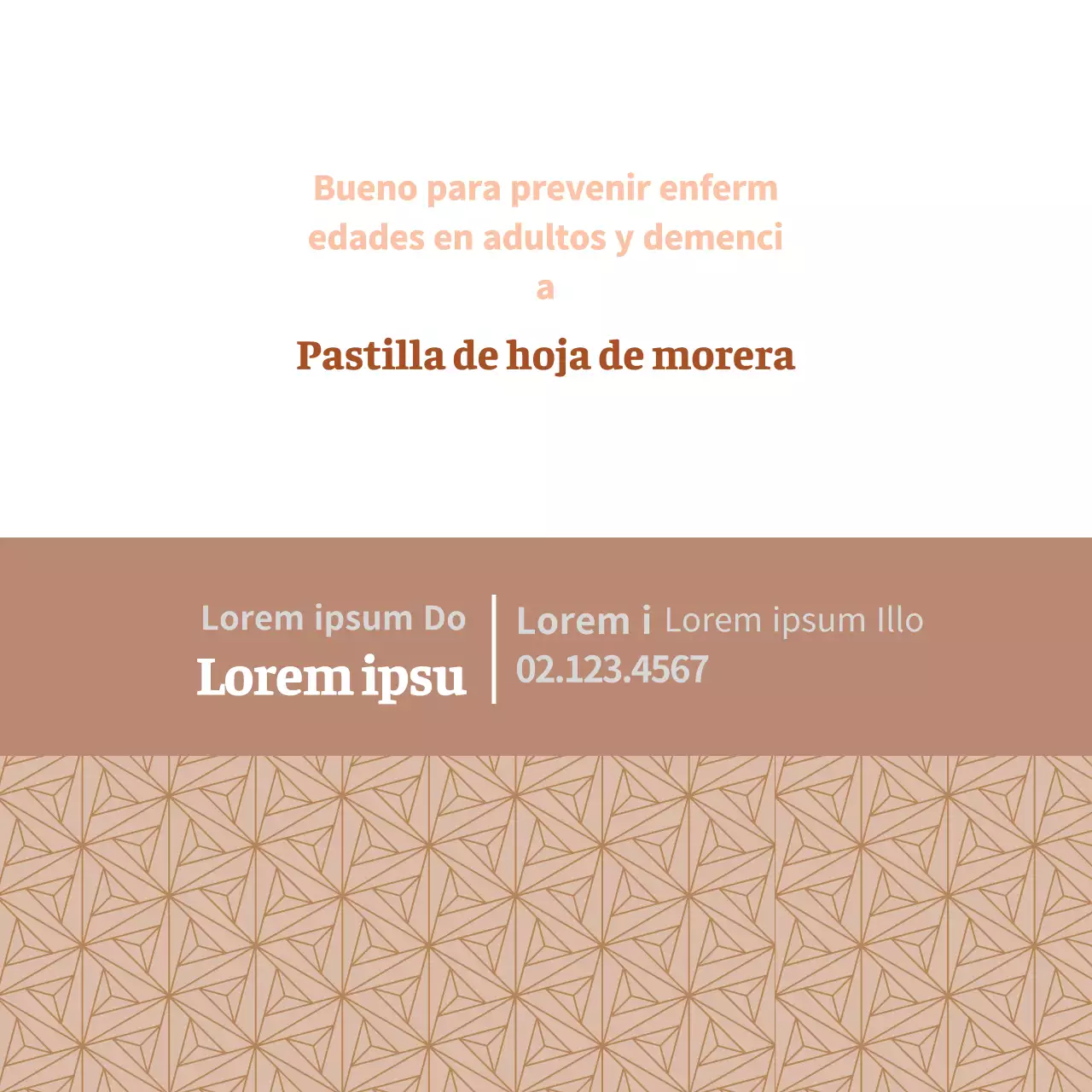 Ilustración marrón comida sana tradicional etiqueta de medicina china