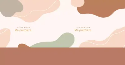 Beige Sensual Shapes and Patterns Bijoux Shop