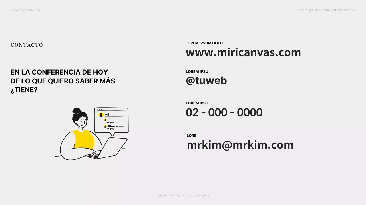 Recursos para el aula en tonos amarillos y grises con ilustraciones sencillas