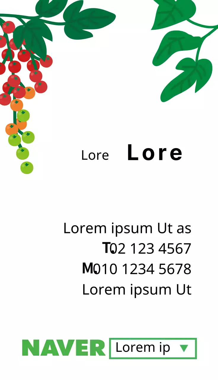 Illustration en rouge d'une ferme de fruits et légumes