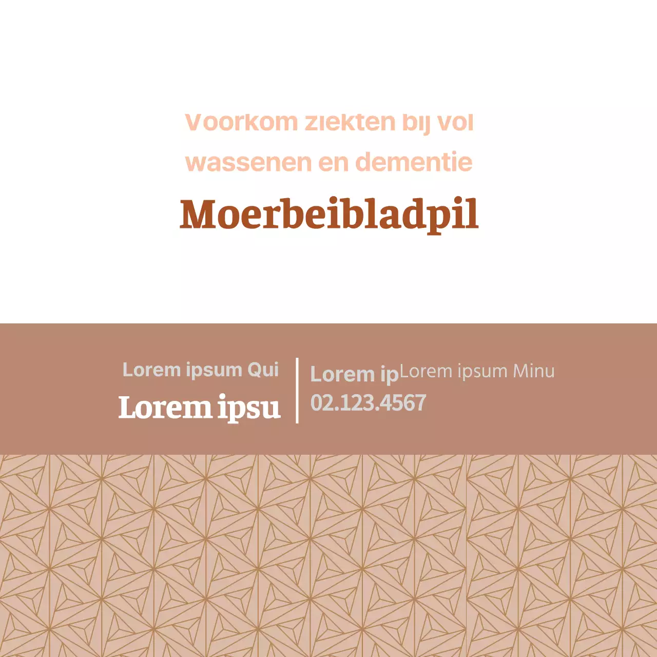 Bruine illustratie traditioneel gezondheidsvoedsel Chinees medicijn label