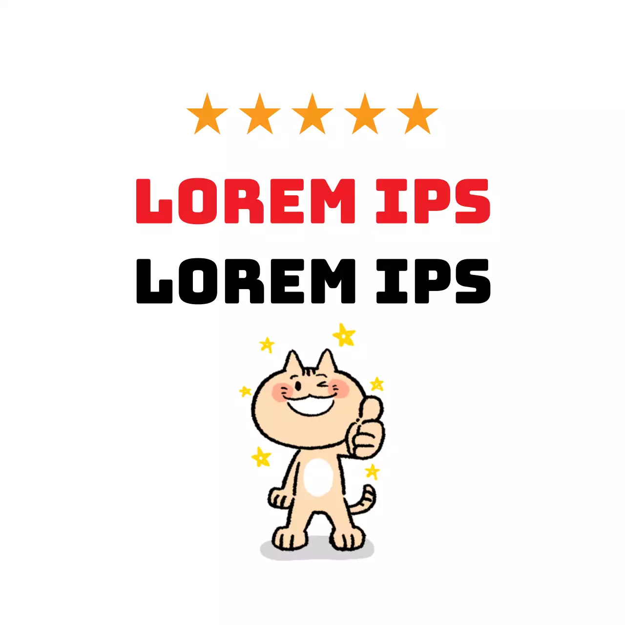 Eenvoudig evenementlabel met witte geïllustreerde letters