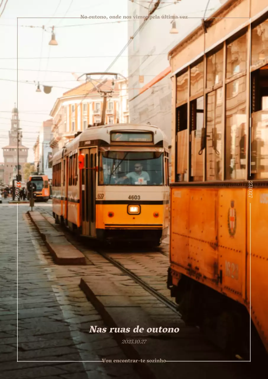 Interiores urbanos em tons de laranja e castanho