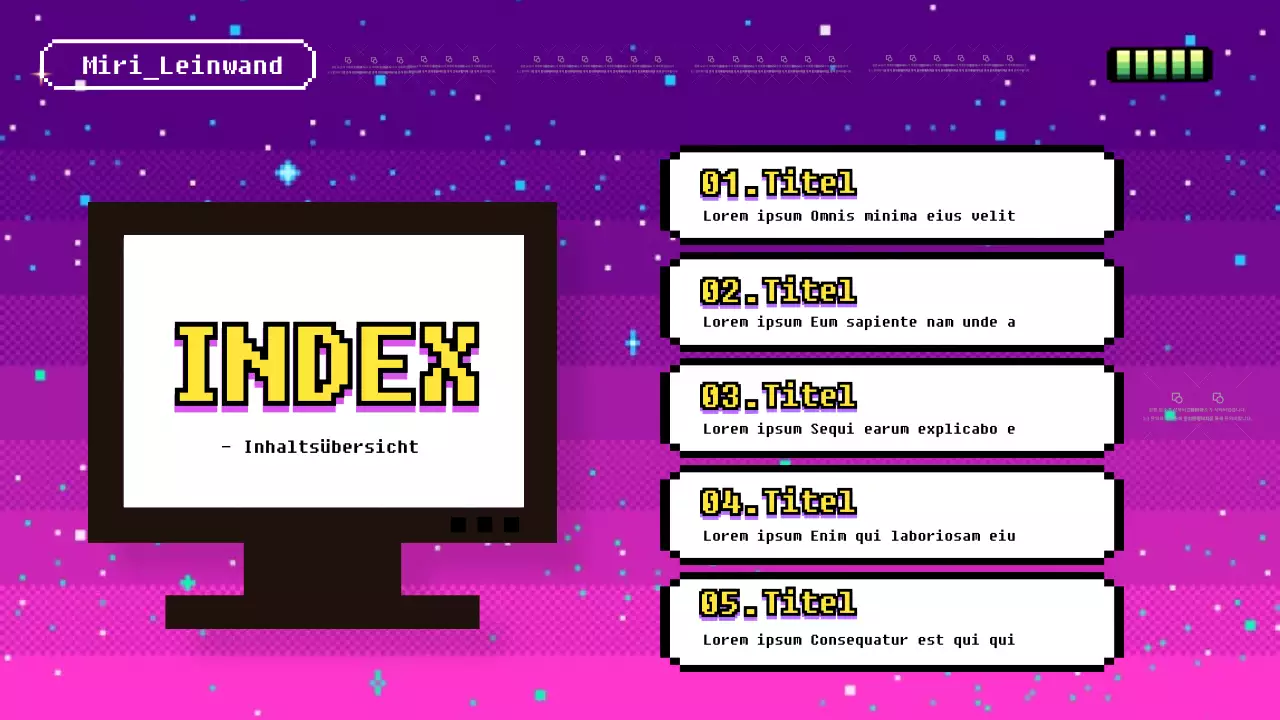 Lila und rosa kybernetische Spielförderung