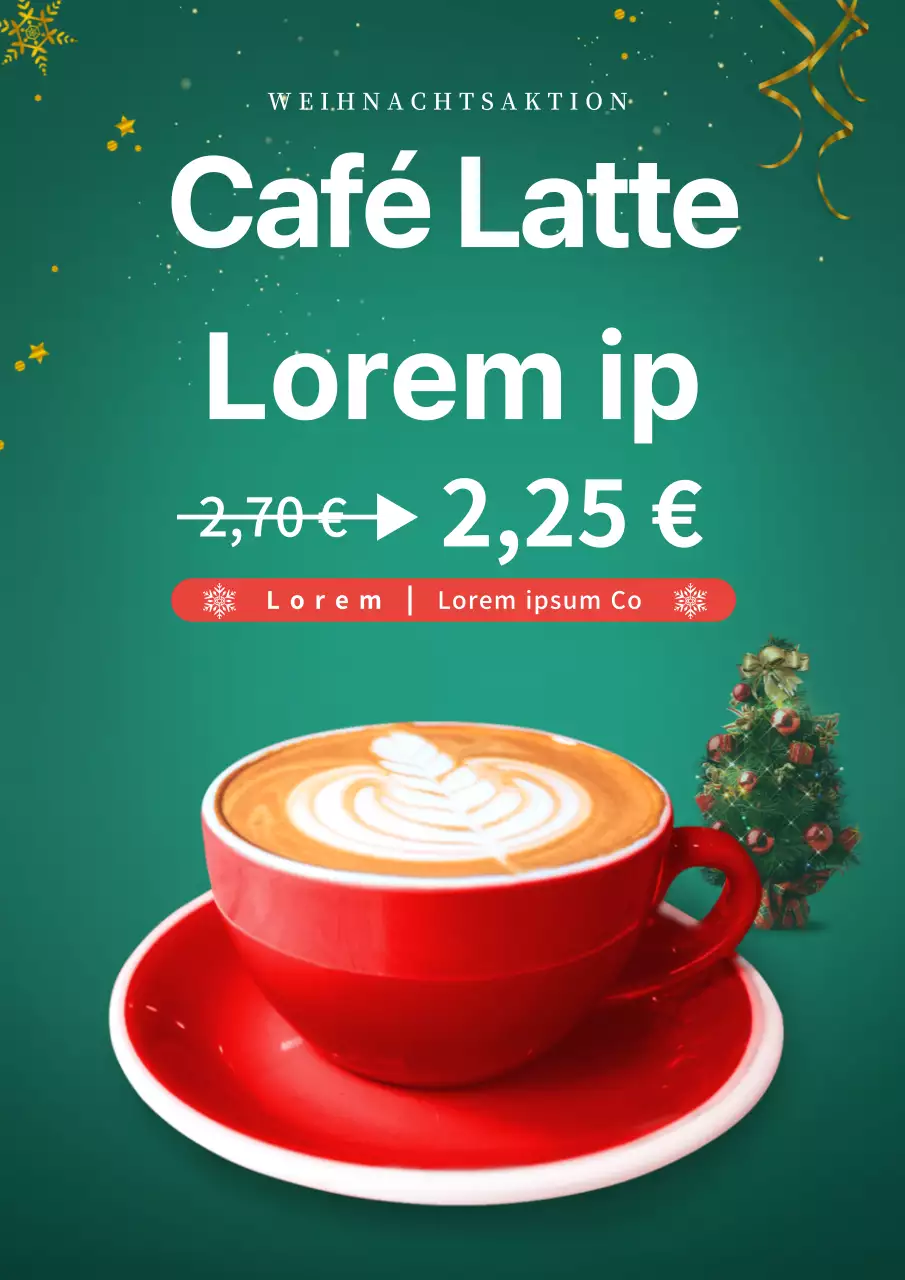 grün rot foto weihnachten cafe kaffee werbung