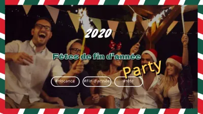 Une fête de Noël rouge et verte