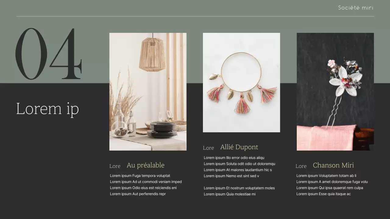 Une foire sentimentale faite à la main en vert olive et beige