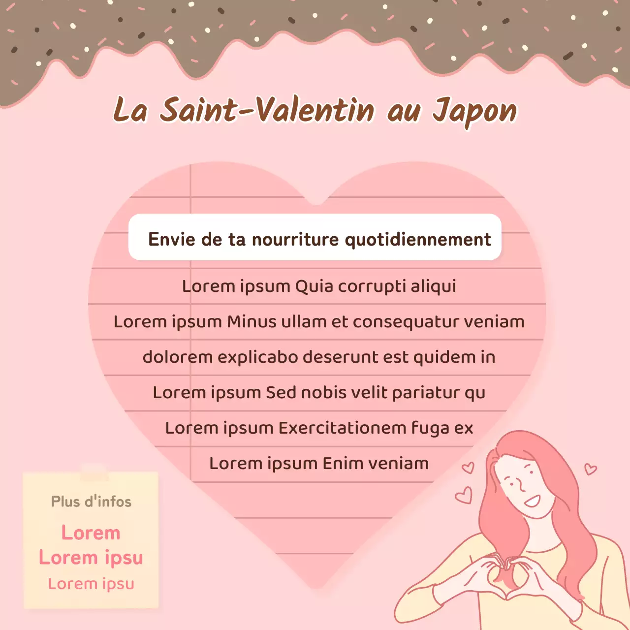 Carte d'amoureux de la Saint-Valentin sur fond roseNews