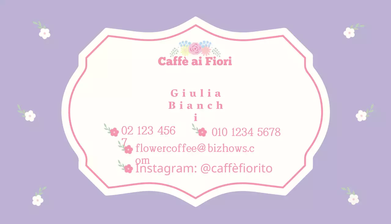 Caffè ai fiori