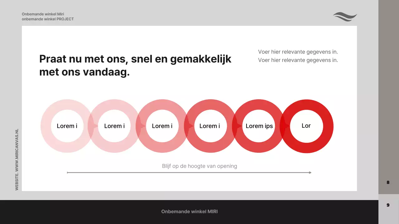 Een zakelijk voorstel met foto's op een grijze achtergrond