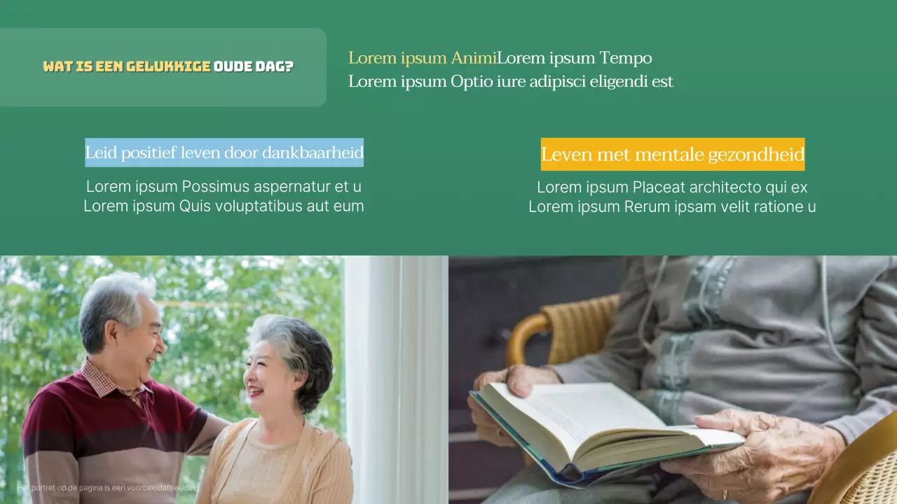 Groen en minimalistisch Silver Town cursusmateriaal