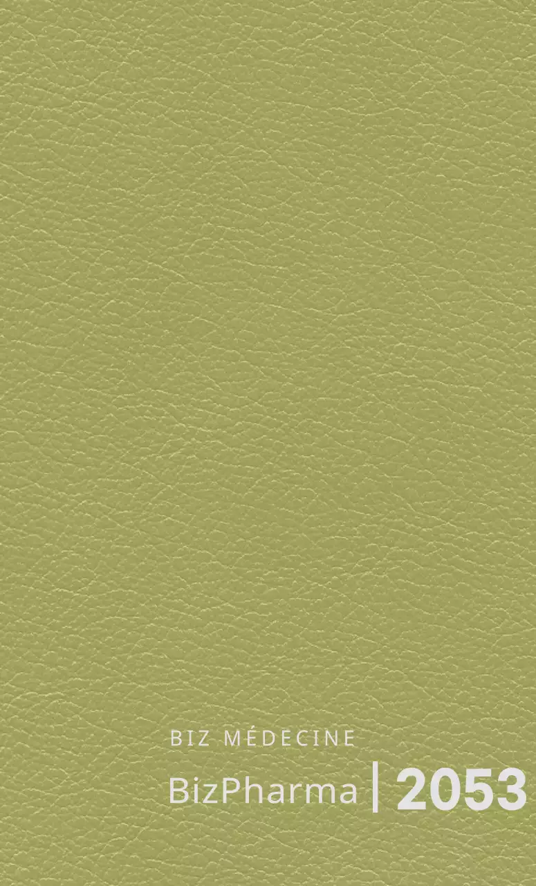 Couverture d'agenda avec le logo vertical d'une entreprise pharmaceutique