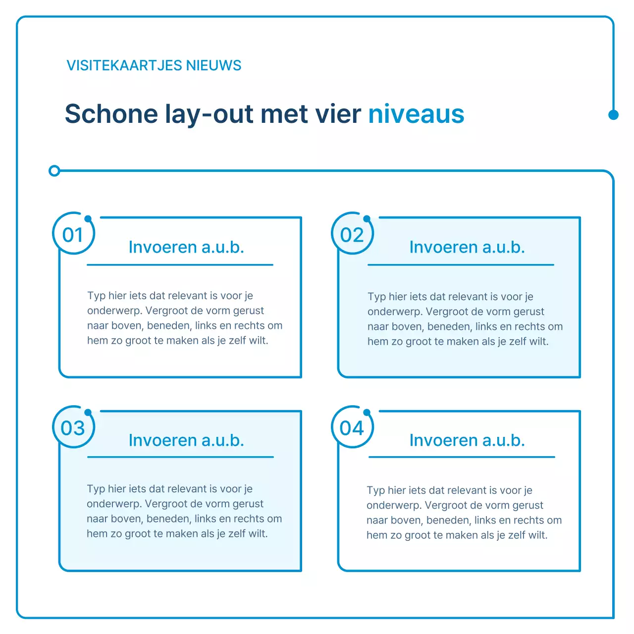 Een gids voor bedrijfsnieuwsbrieven in witte en blauwe geometrie