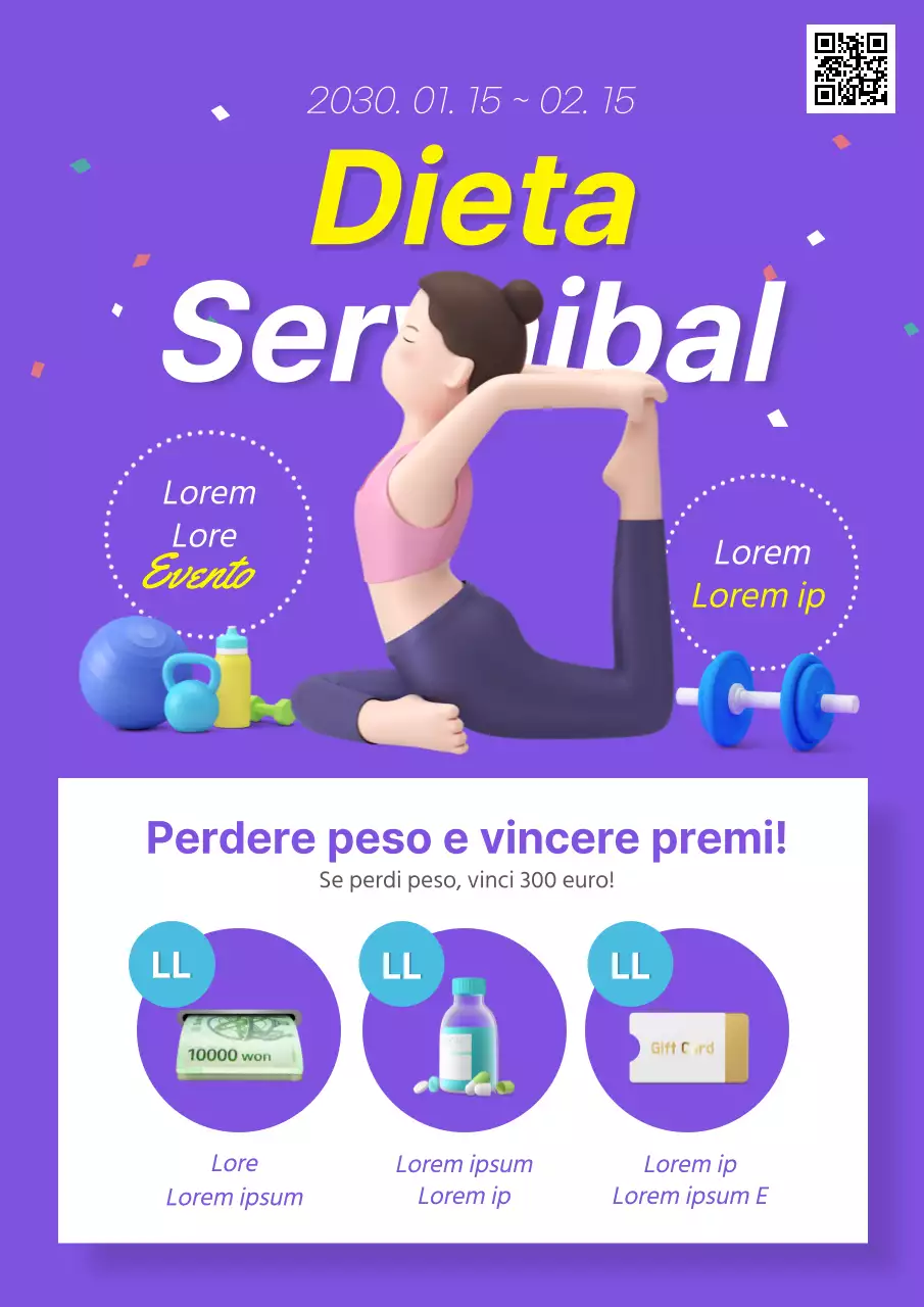 Viola / Dieta di sopravvivenza / Webposter / Promozione stagionale