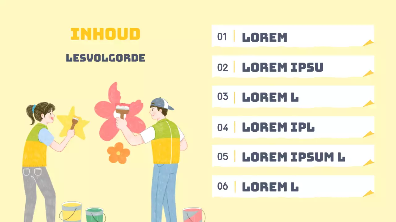 Vrijwilligershand-outs in warmgele pasteltinten