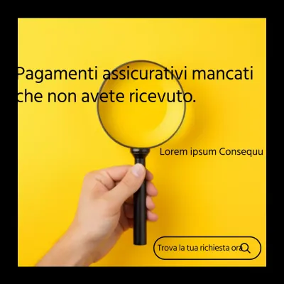 Promuovere un semplice servizio online di reclami in giallo e nero