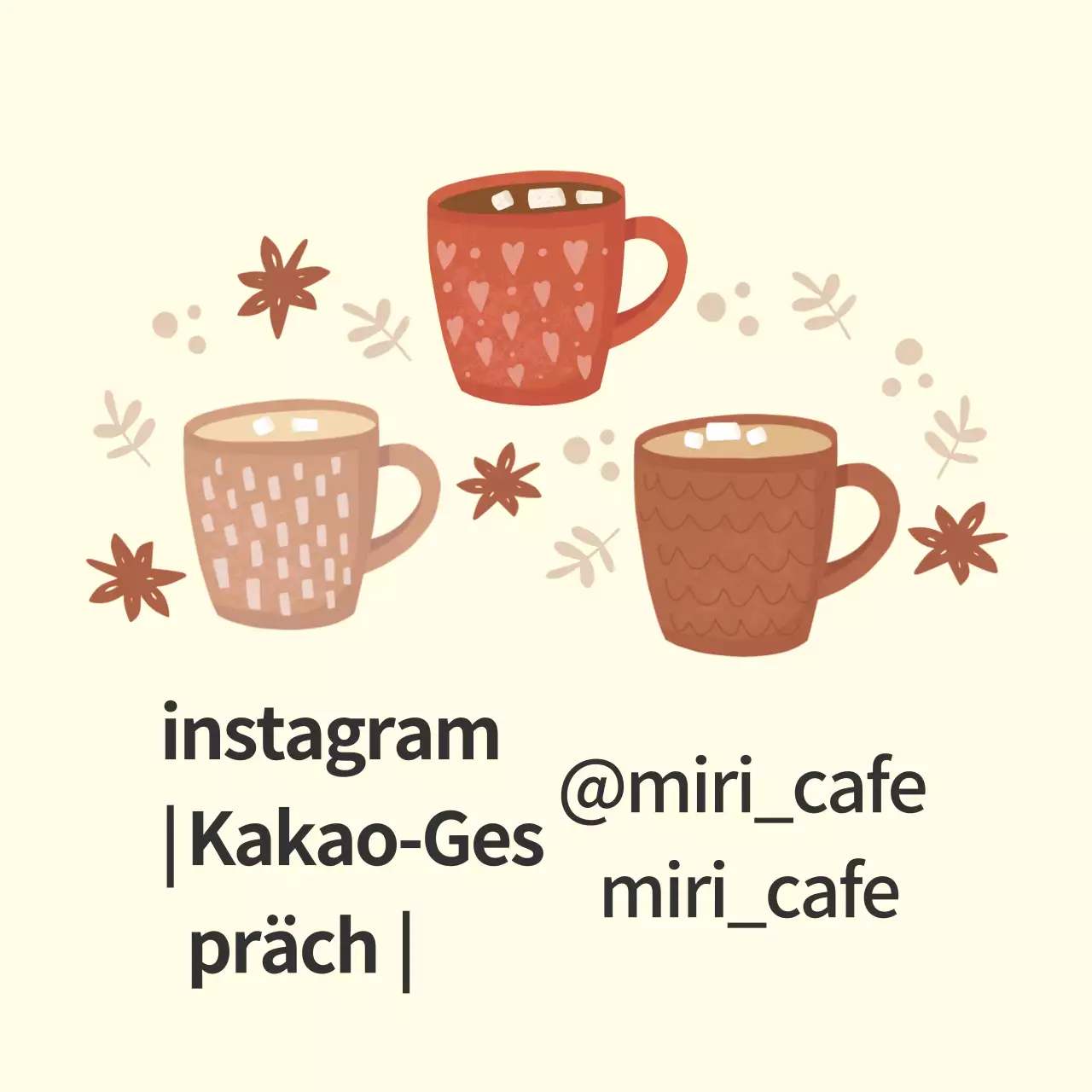 Hellgelbes illustriertes Cafe-Etikett