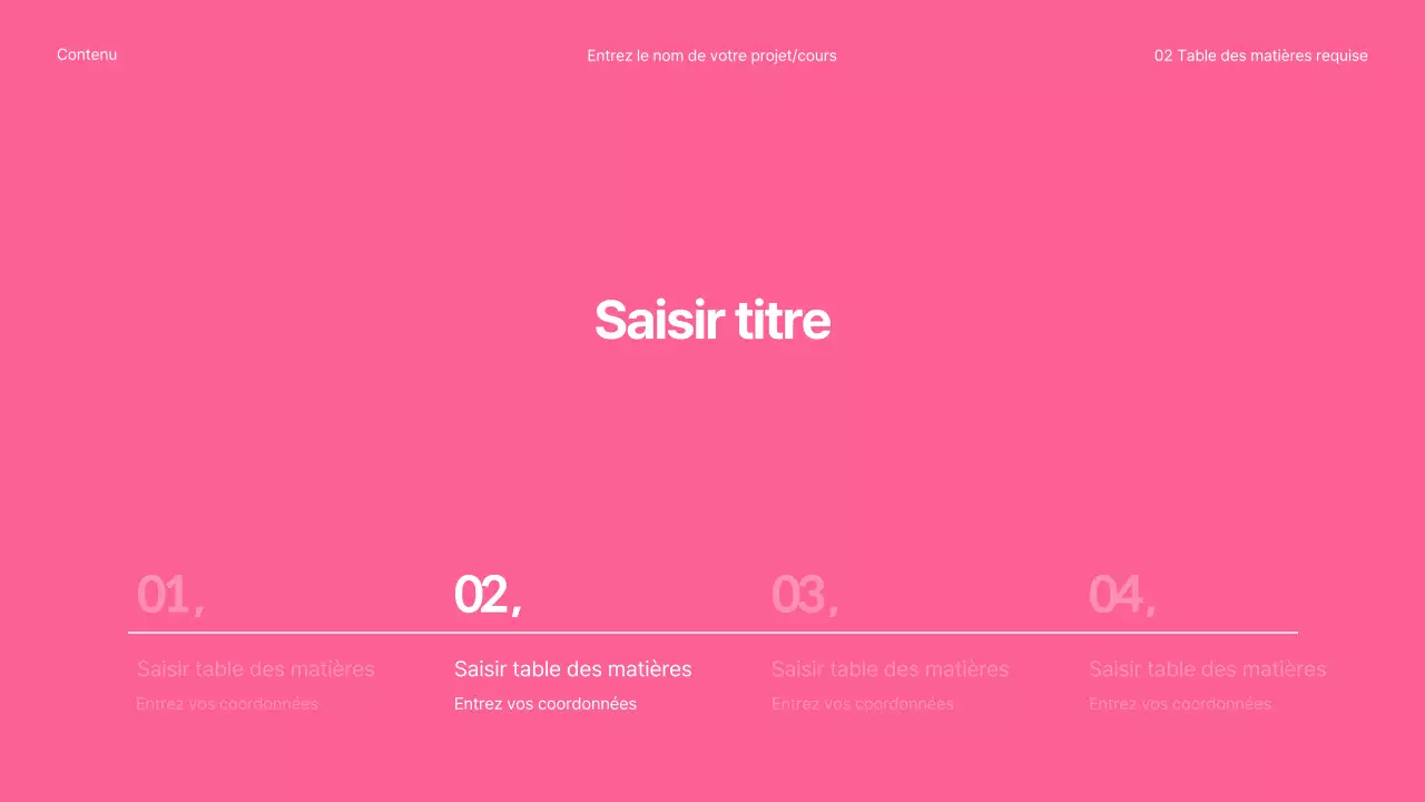 Présentations circulaires