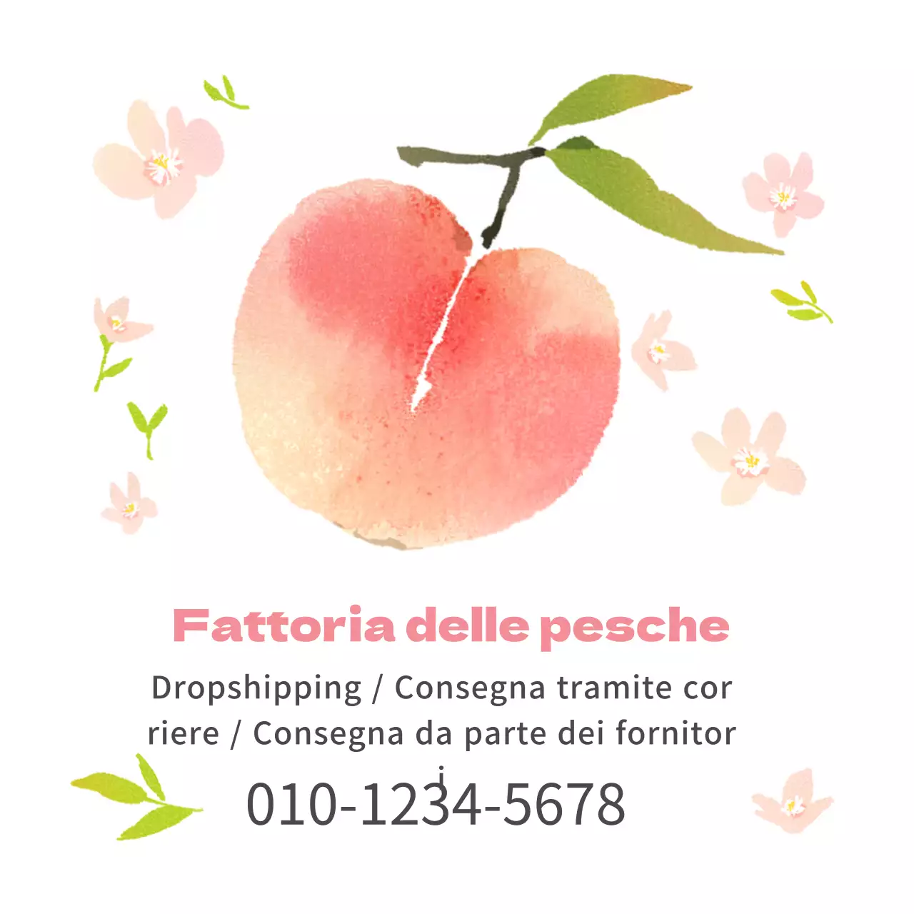 Rosa illustrazione acquerello prodotti fattoria