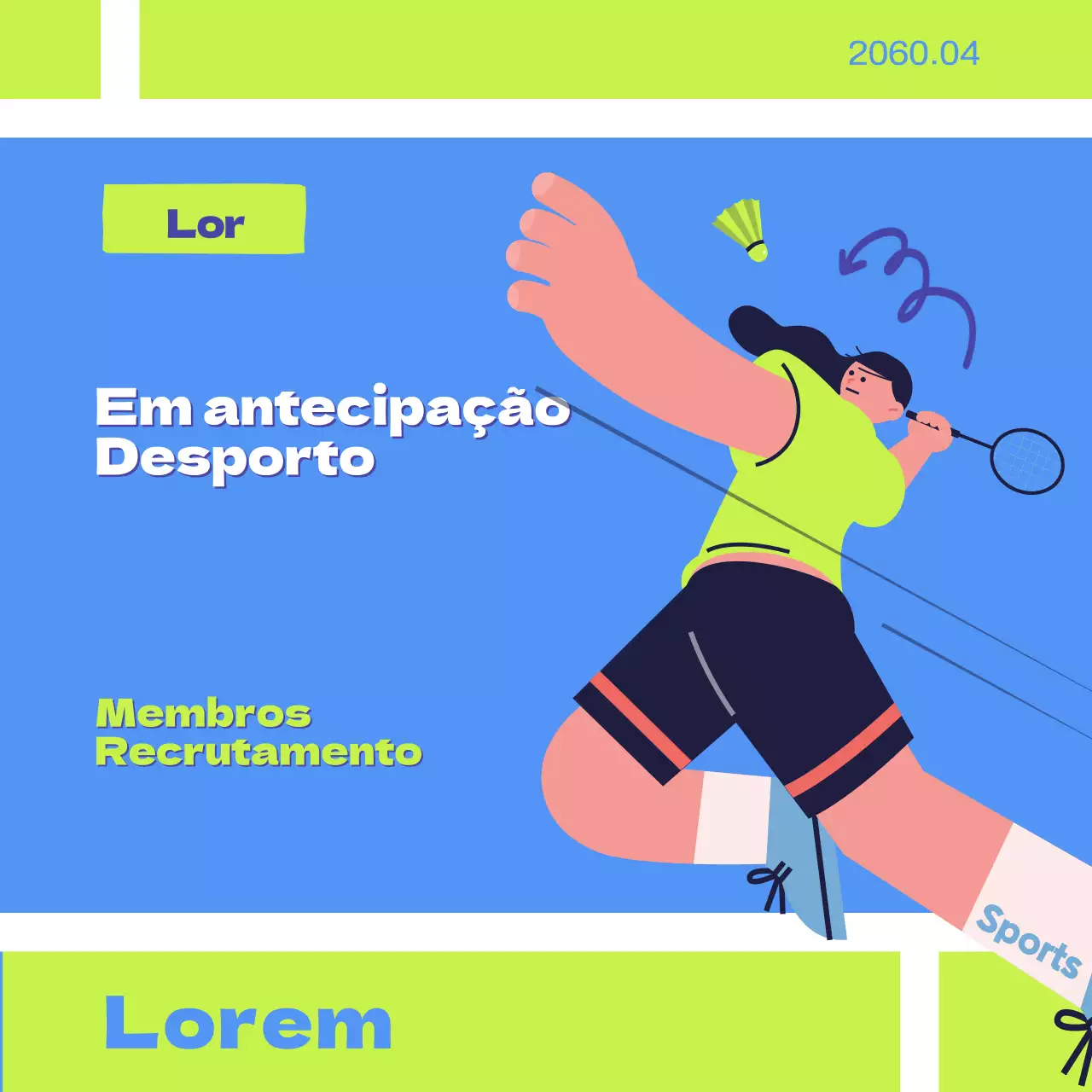 O centro desportivo azul e amarelo está à procura de membros.