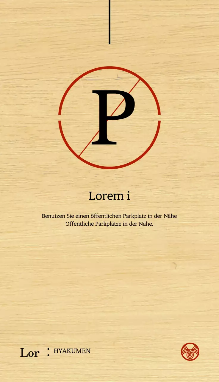 Rote und schwarze Parkverbotsschilder, die Sie zu einem Udon-Restaurant führen.